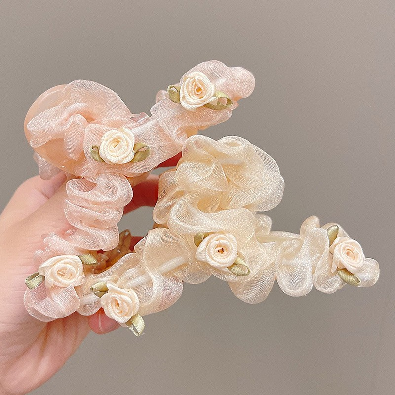 [2 FOR RM10] Fairy Style Floral Tulle Hair Claw