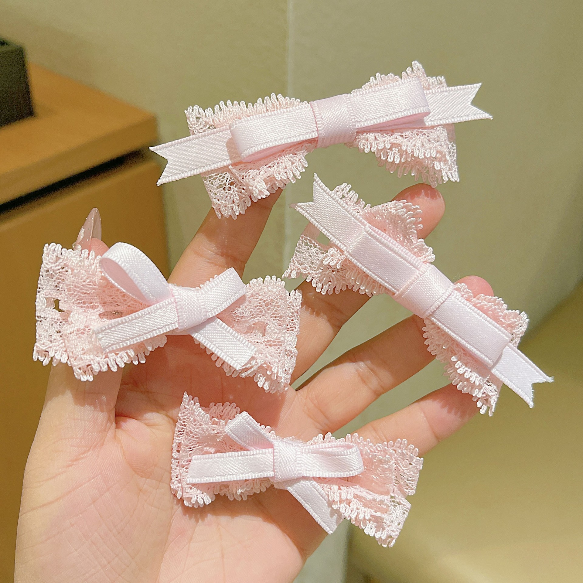 [4 FOR RM10] French Lace Style Bow Alligator Clip