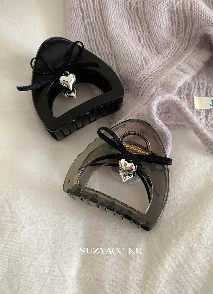 [2 FOR RM10] Bow Hollow-Out Half-Moon Hair Claw