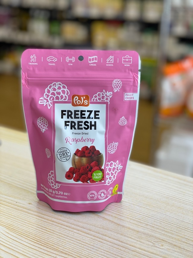 Pols freeze dried raspberry crisps (best before 17 Nov 2026)