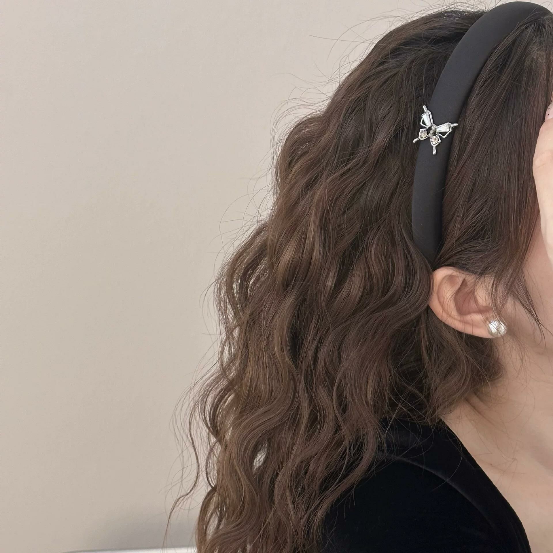 [2 FOR RM10] Elegant Black & Silver Bow Headband