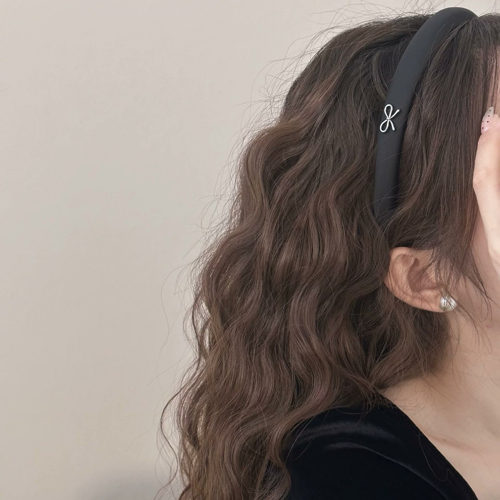 [2 FOR RM10] Elegant Black & Silver Bow Headband