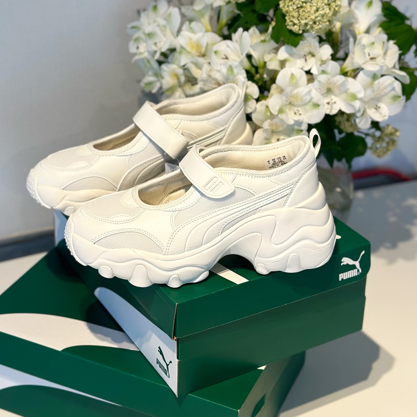 PUMA Pulsar Wedge Sandal 奶茶 瑪莉珍 厚底 增高 魔鬼氈 涼拖鞋 39867701