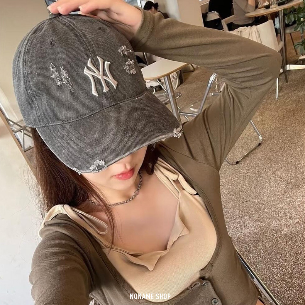 MLB 美國職棒 大聯盟 紐約洋基隊/洛杉磯道奇 刺繡 LOGO 水洗 破壞 老帽 兩色