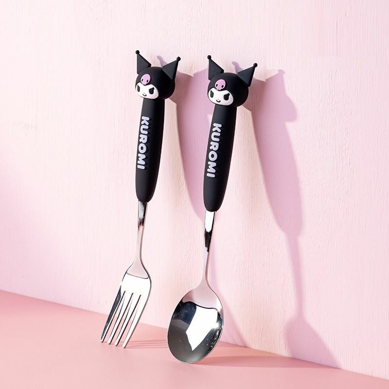 佻皮魔女 Sanrio |3D 不銹鋼叉子+湯匙 匙羹