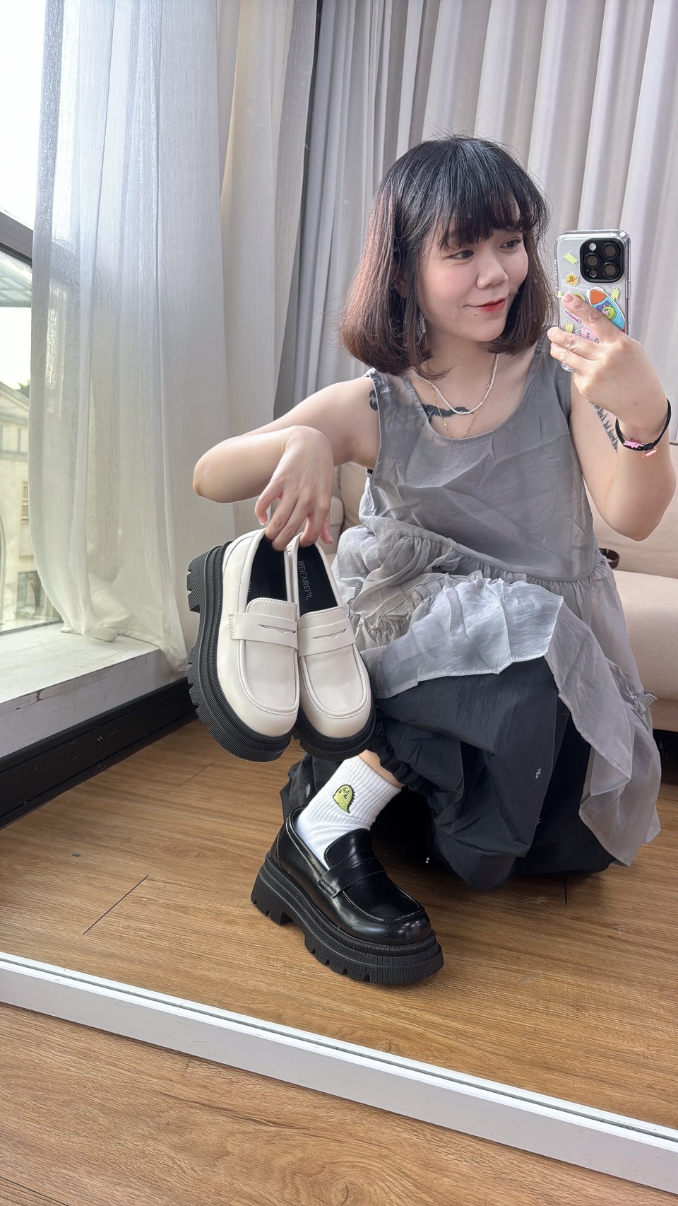 經典亮面舒適樂福鞋