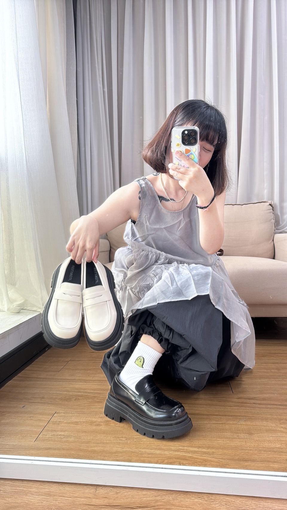 經典亮面舒適樂福鞋