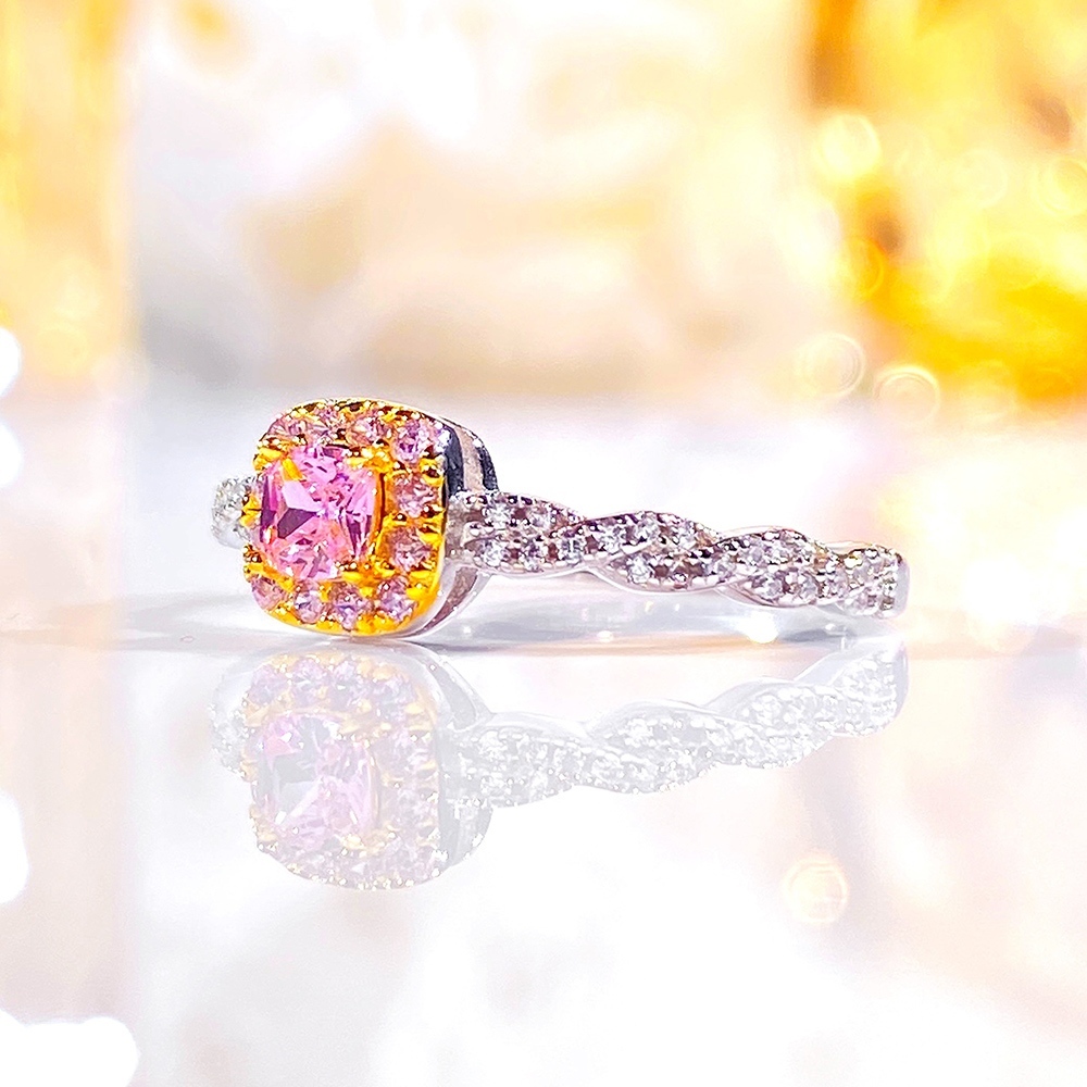 戒指 指環 純銀戒指 銀戒指 閨蜜戒指 鑽石戒指 方形戒指 粉鑽戒指 麻花戒指 造型戒指 氣質戒指 食指戒 禮物 101