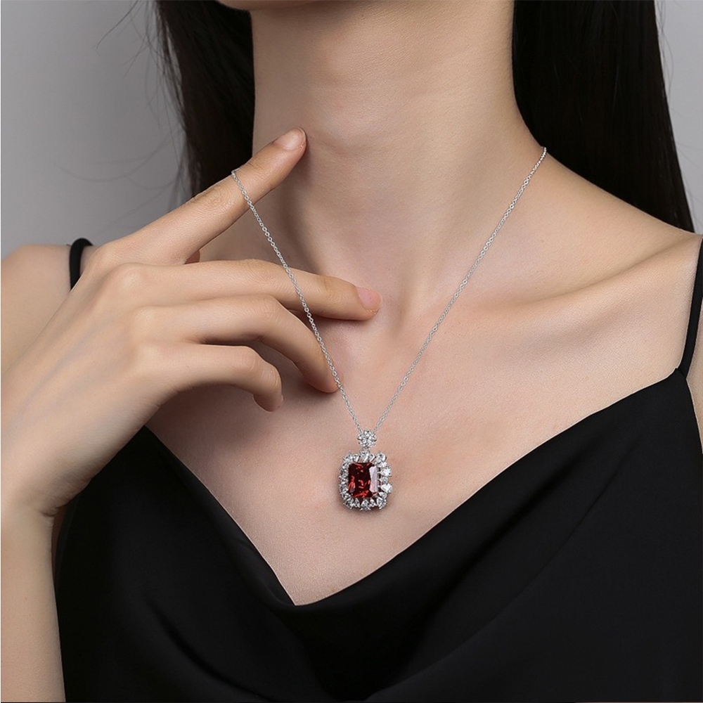 項鍊 女生飾品 女項鍊 鑽石項鍊 純銀項鍊 歐美項鍊 藍寶石項鍊 復古項鍊 新娘飾品 寶石項鍊 單鑽項鍊 禮物 245