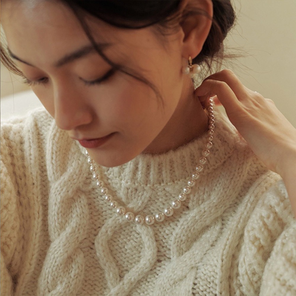 項鍊 珍珠項鍊 女項鍊 鎖骨鏈 小香項鍊 歐美項鍊 韓國項鍊 日系項鍊 新娘飾品 氣質項鍊 不規則項鍊 生日禮物 240