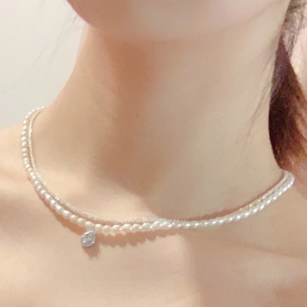 項鍊 女生項鍊 珍珠項鍊 串珠項鍊 愛心項鍊 鑽石項鍊 日系項鍊 法式項鍊 吊墜項鍊 鎖骨鏈 短項鍊 女生禮物 235