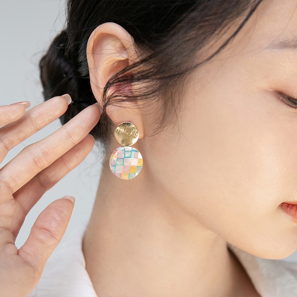 圈圈耳環 日系耳環 復古耳環 可愛耳環 天然珍珠耳環 手作耳環 垂吊式耳環 氣質耳環 波西米亞耳環 女生生日禮物 046