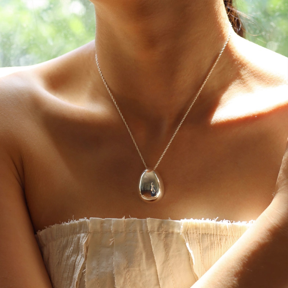 項鍊 純銀項鍊 大項鍊 銀項鍊 閨蜜項鍊 水滴項鍊 韓國項鍊 女項鍊 個性項鍊 氣質項鍊 簡約項鍊 女生生日禮物 223