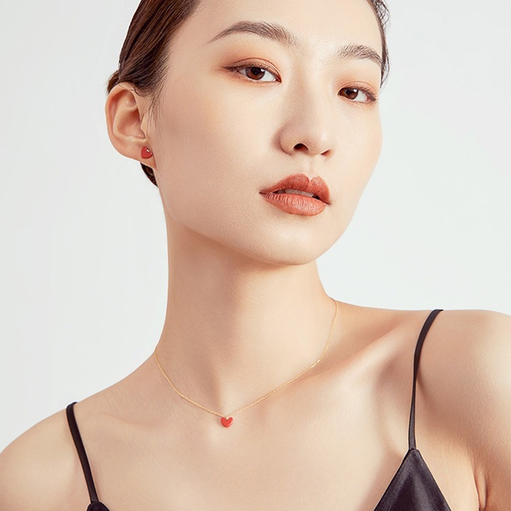 項鍊 女生項鍊 純銀項鍊 鎖骨鏈 細項鍊 金項鍊 愛心項鍊 寶石項鍊 吊墜項鍊 閨蜜項鍊 可愛項鍊 女生生日禮物 215