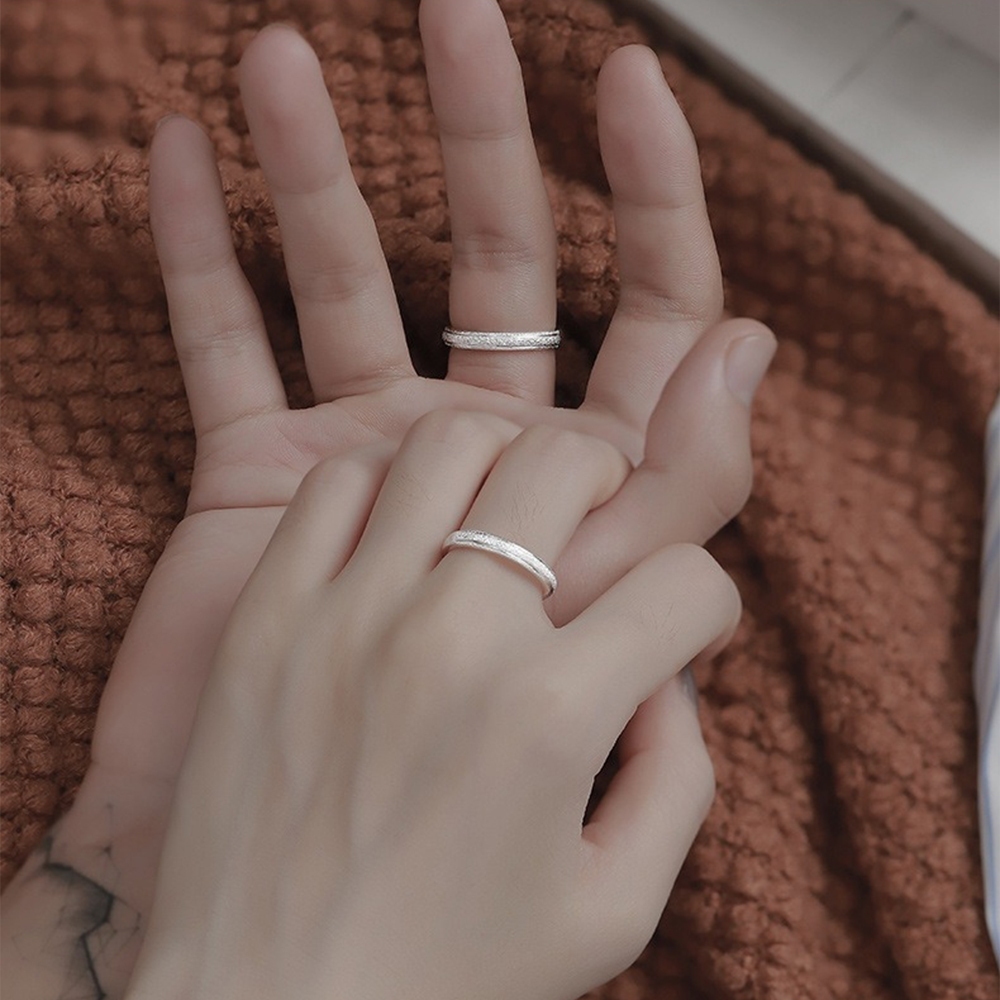情侶戒指 情侶對戒 純銀戒指 對戒 銀戒指 鋯石戒指 簡約戒指 可調節戒指 520禮物 情侶禮物 男友禮物 090