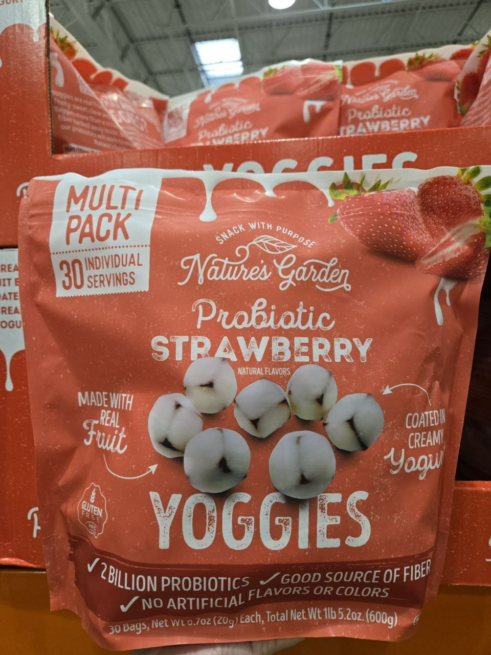 [U] CW NATURE'S GARDEN PROBIOTIC STRAWBERRY YOGGIES, 846548085280 (UCW31)