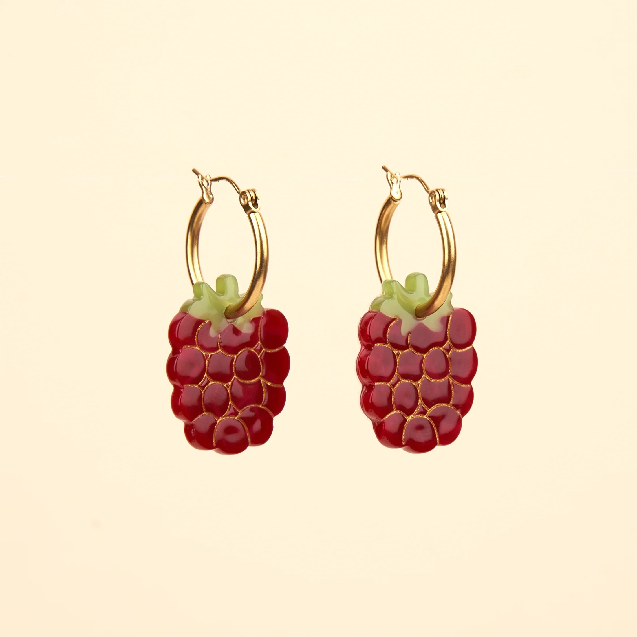 RASPBERRY EARRINGS｜Coucou Suzette