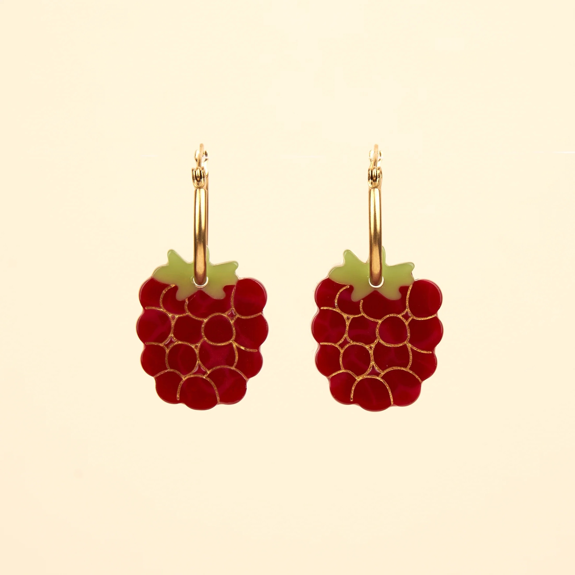 RASPBERRY EARRINGS｜Coucou Suzette