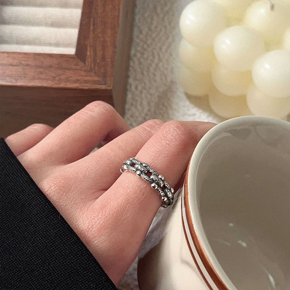 戒指 銀戒 造型戒指 女生戒指  戒指情侶 戒指女生 韓版 可調節戒指 招財戒指 微笑戒指 單身戒指 個性戒指 031