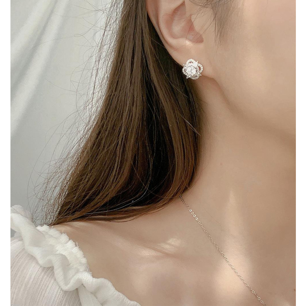 女生耳環 925 純銀耳環 日系耳環 新娘耳環 925耳環 鑽石耳環 耳針 日系耳環 韓國耳環 寶石耳環 009