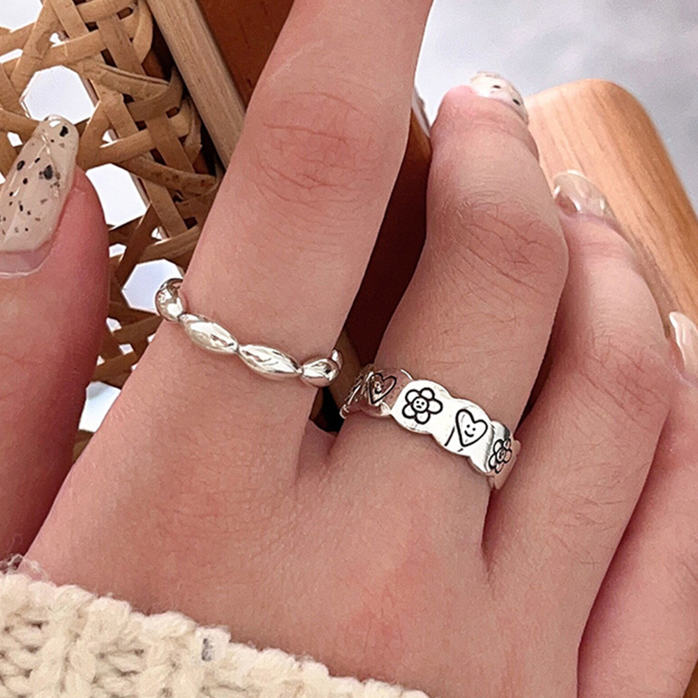 戒指 戒指女生 925純銀戒指 可調式戒指 戒指女ins 女戒指 小香戒指 寬戒指 小禮物 情人節禮物 情侶禮物 023