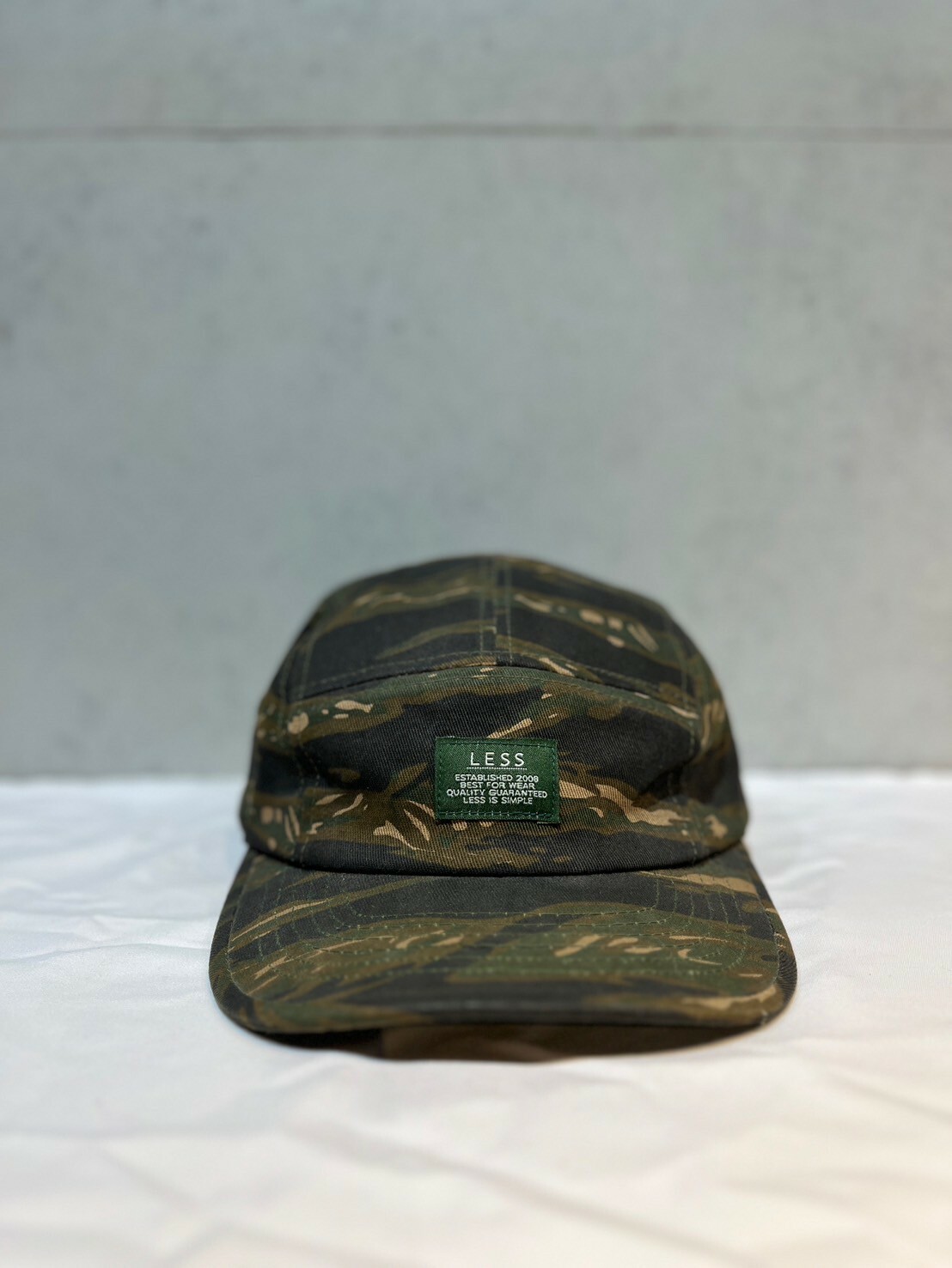 Less Tigerstripe Logo Camp Cap