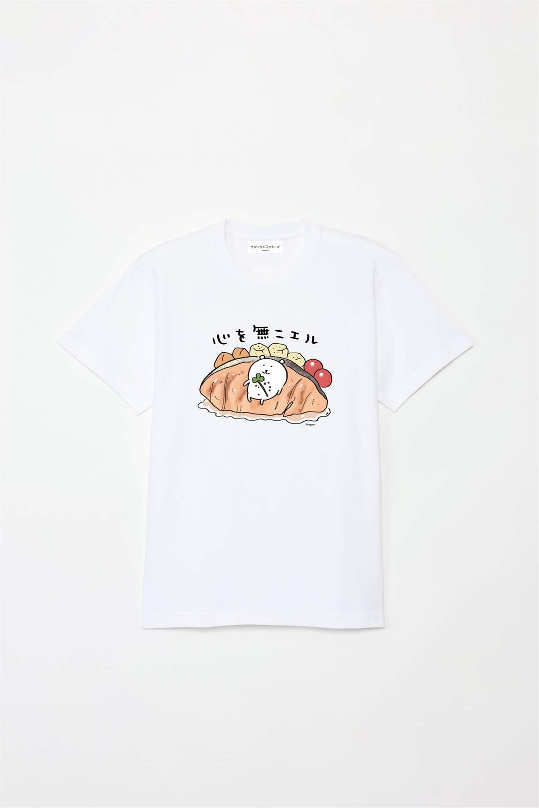 預訂｜白熊 ODM 5.6oz純棉短袖T恤 心無一物三文魚 中央圖案