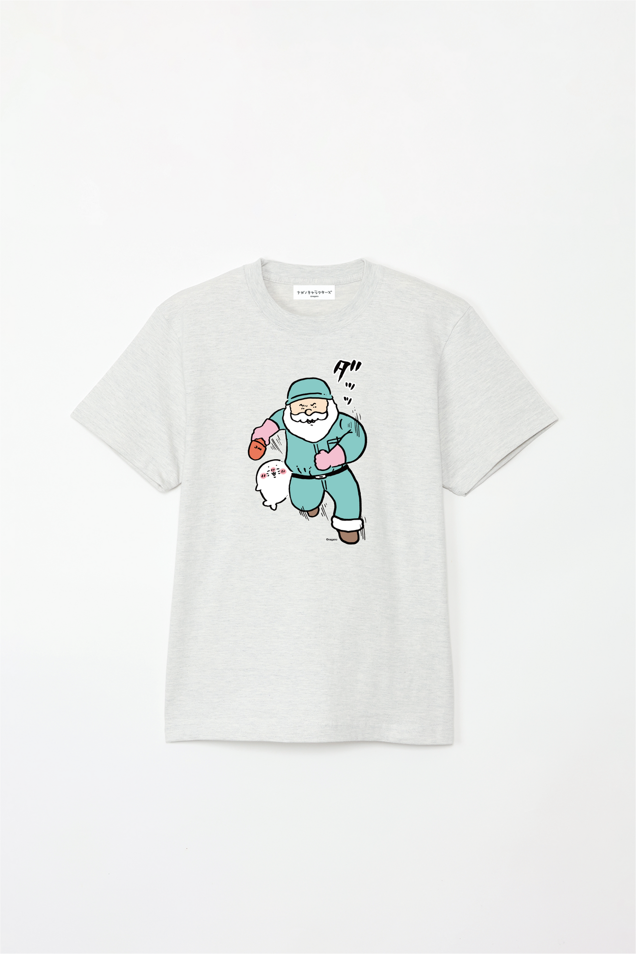 預訂｜白熊 ODM 5.6oz純棉短袖T恤 老爺爺&海豹 中央圖案