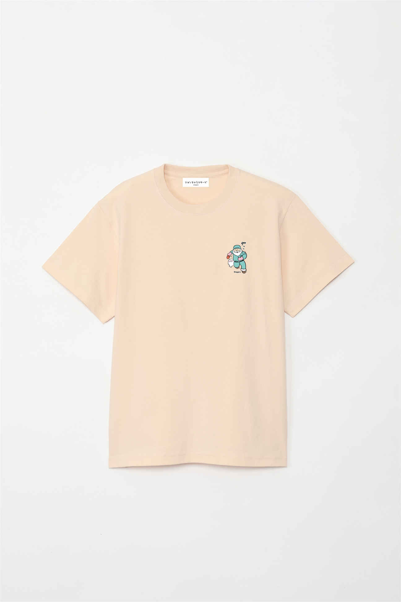 預訂｜白熊 ODM 5.6oz純棉短袖T恤 老爺爺&海豹 左胸圖案