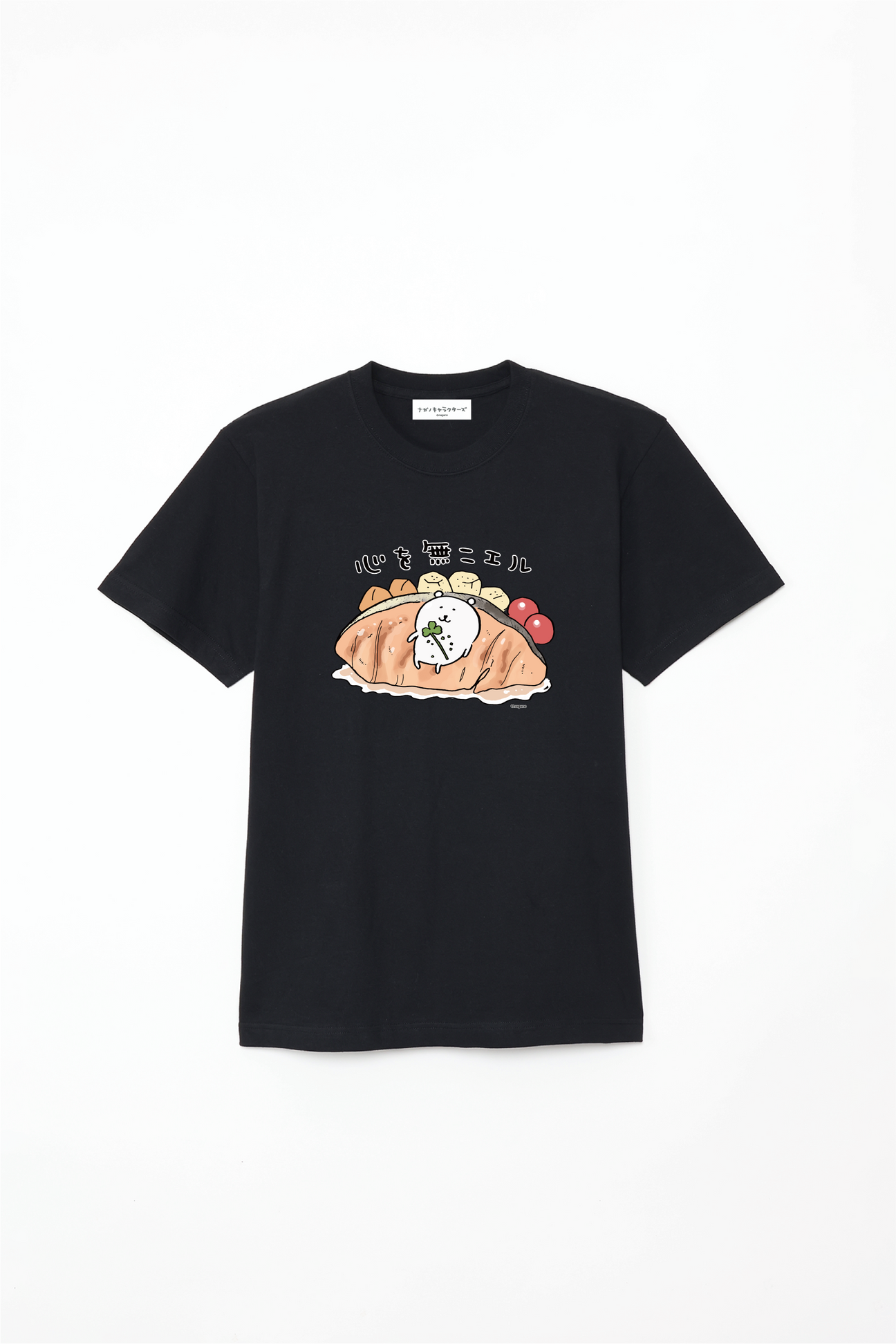 預訂｜白熊 ODM 5.6oz純棉短袖T恤 心無一物三文魚 中央圖案