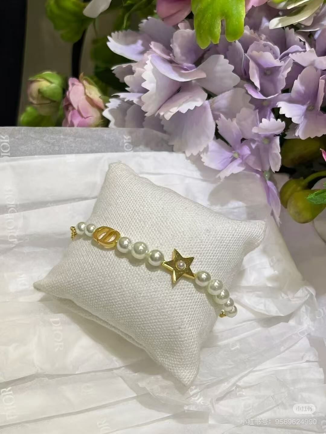 Dior CD珍珠 手鍊  -T