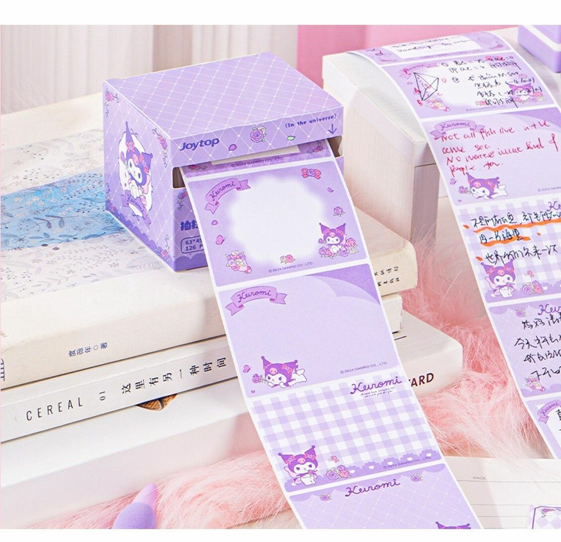 佻皮魔女 - Sanrio | 抽拉式便利貼 -Memo紙 126貼/盒