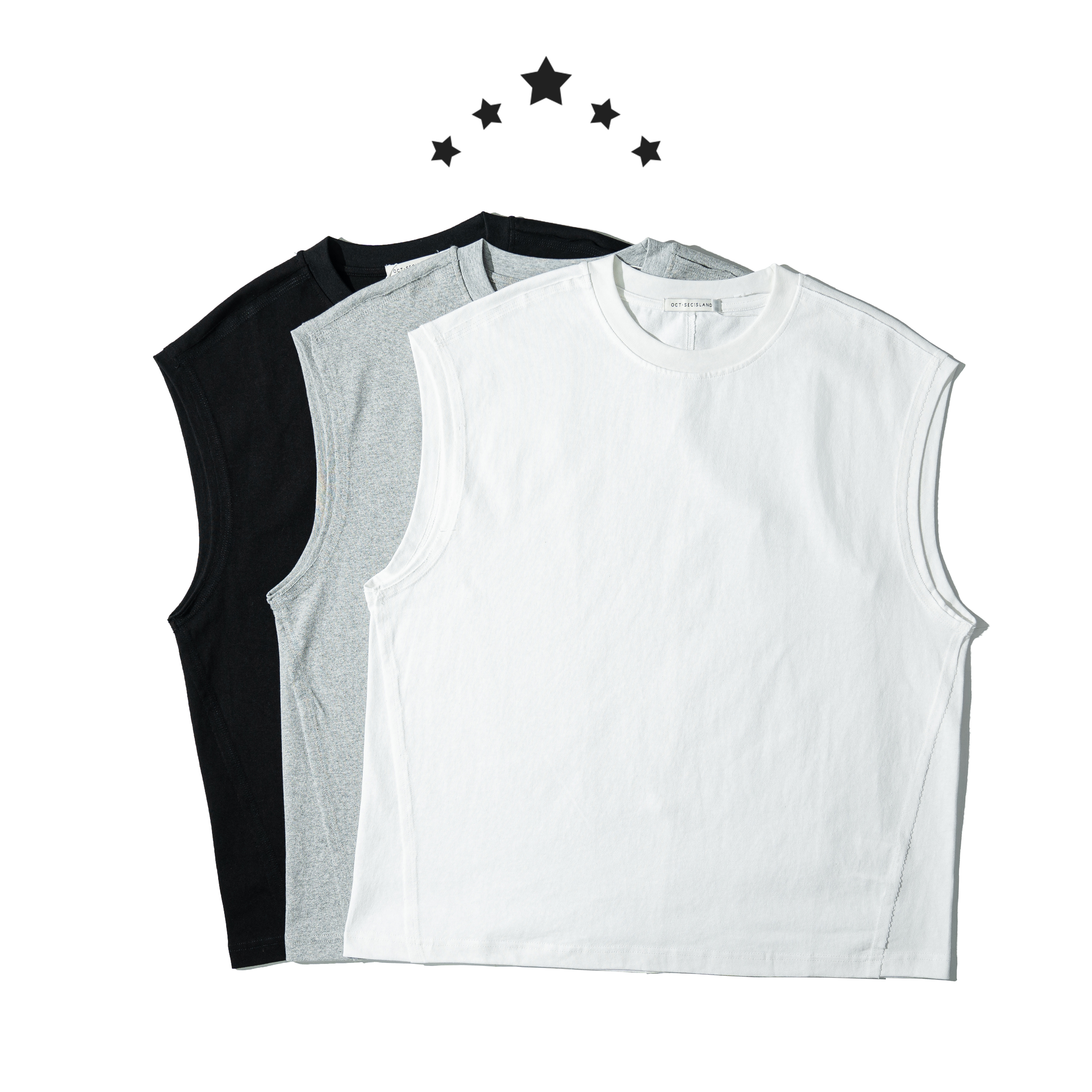 Cotton Linen Wide Cut Tank 棉麻 外搭 背心 [O-T329]