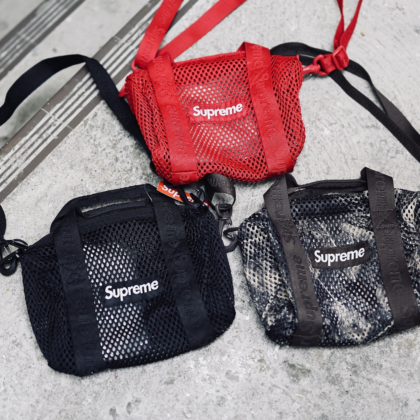 SUPREME SS25 MESH MINI DUFFLE BAG 三色