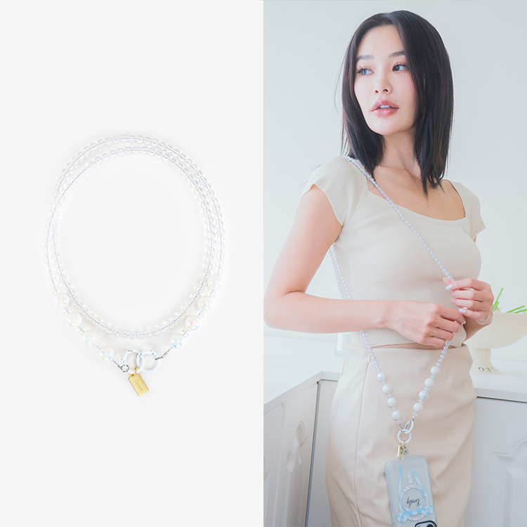 輕透迷幻圓圓珠 手機掛繩  串珠掛繩 長掛繩 背帶