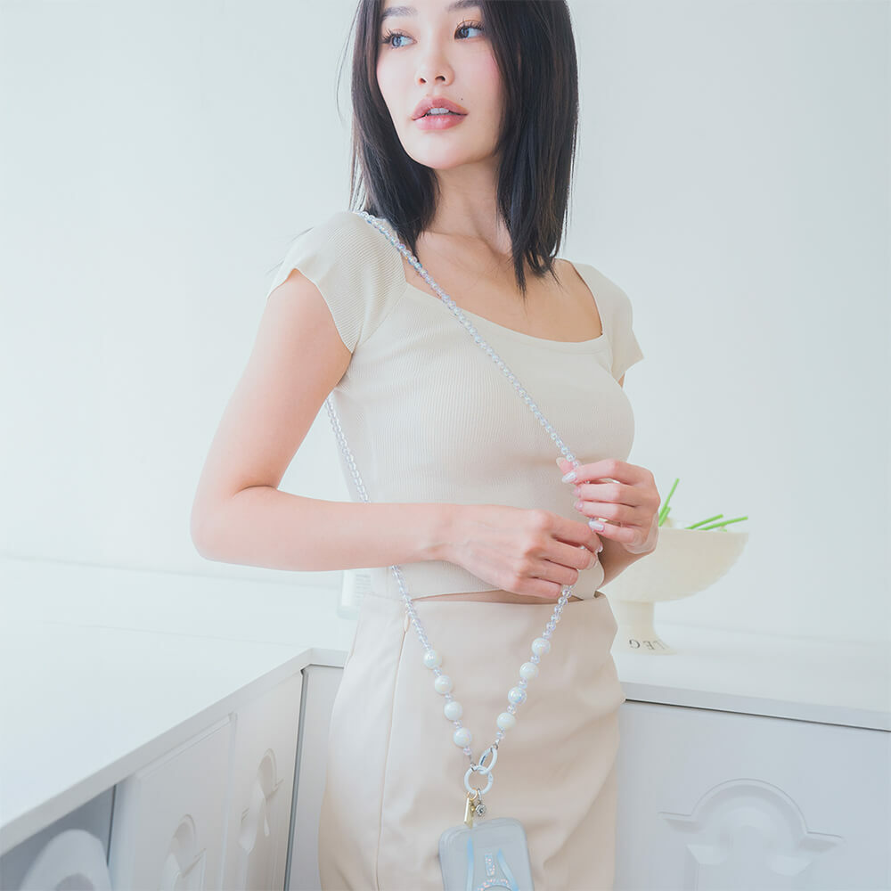 輕透迷幻圓圓珠 手機掛繩  串珠掛繩 長掛繩 背帶