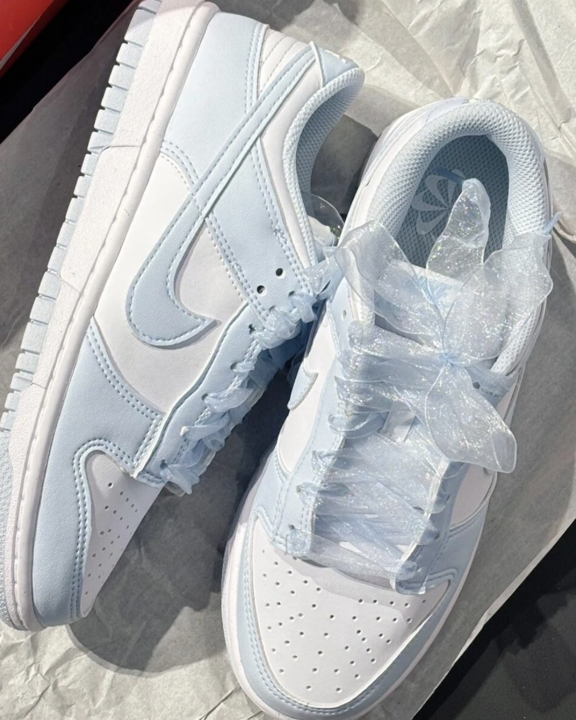 <好仙💎>Nike Dunk Low Next Nature 緞帶 寶寶藍