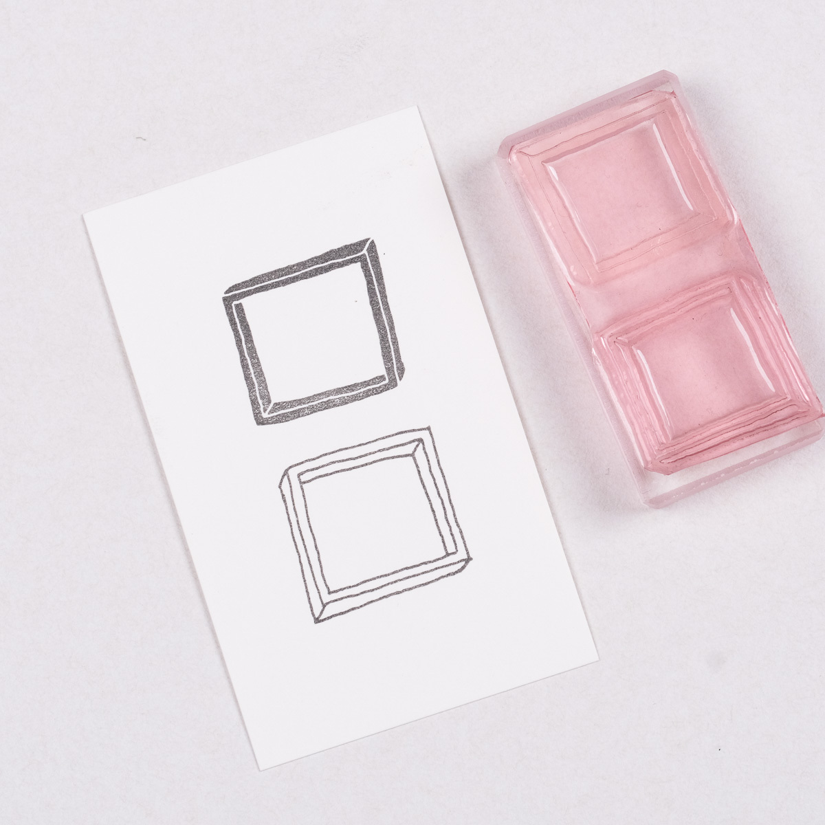 框框 套色棒膠版印章 / 一分之一工作室 / 臺灣