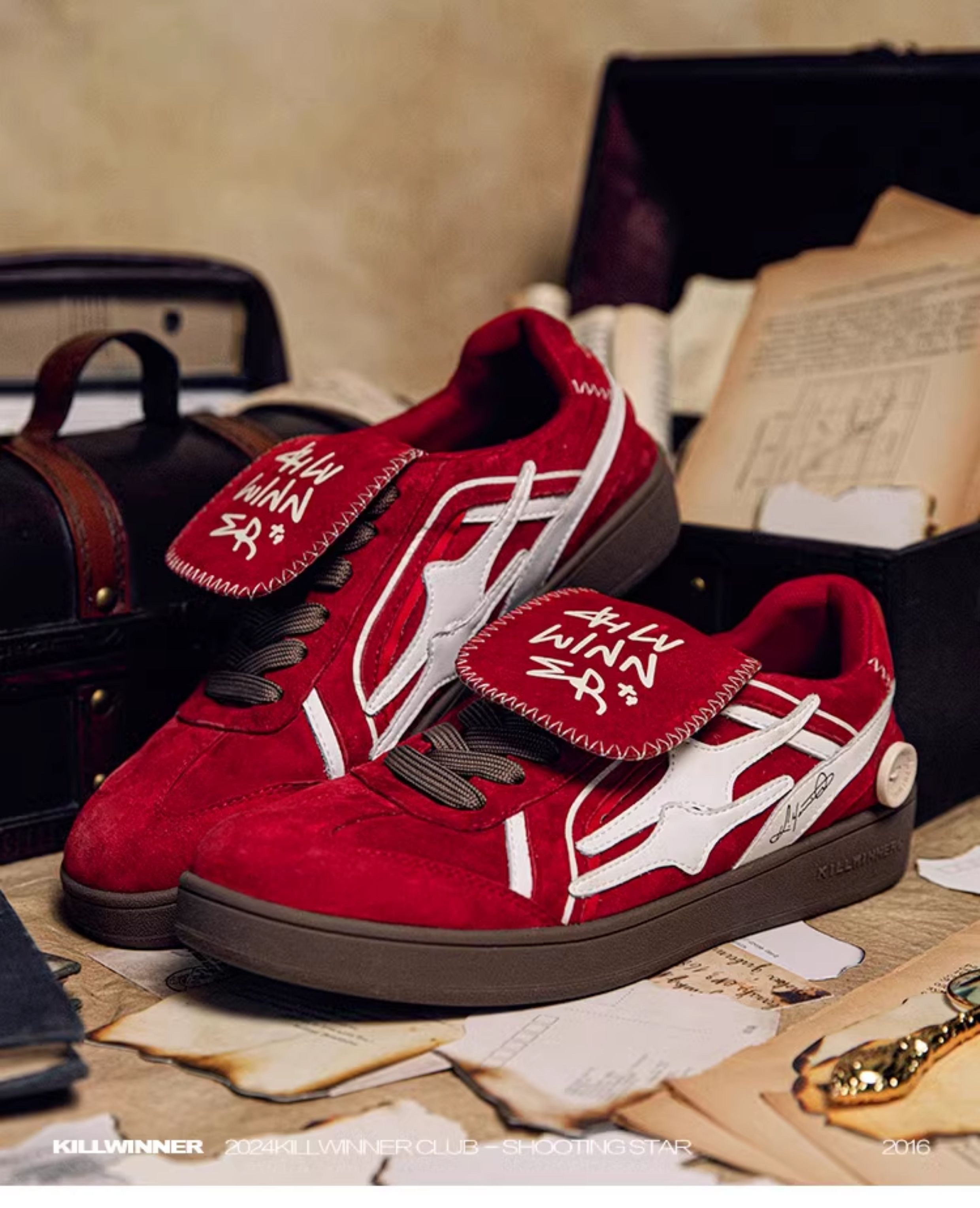 KILLWINNER 紅絲絨 德訓鞋