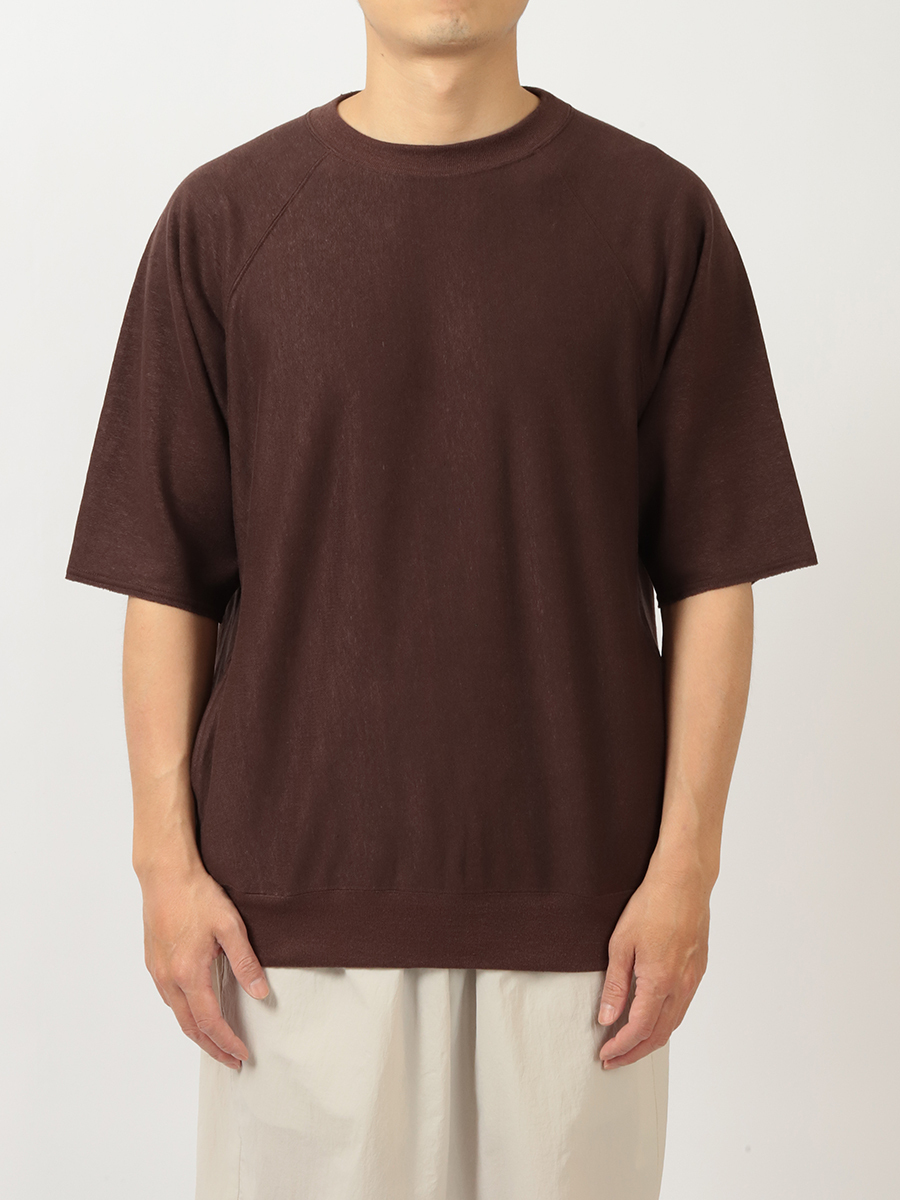 BATONER / バトナー LINEN URAKE CREW NECK BATONER/バトナー・BELGIAN LINEN URAKE CREW NECK L/S | a flat