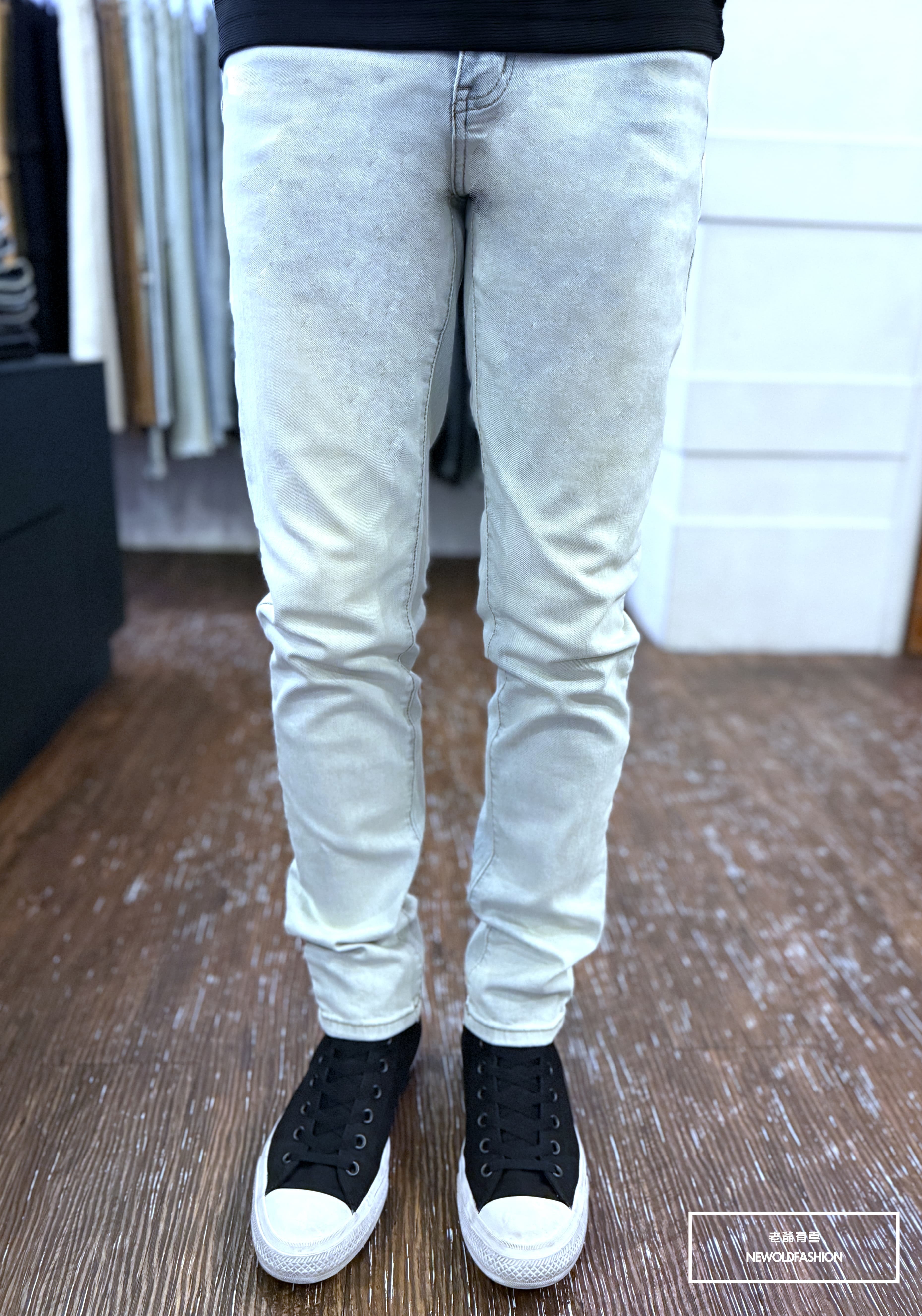 『新品上市』重磅水洗藍素面中直筒褲(NOF25033125)