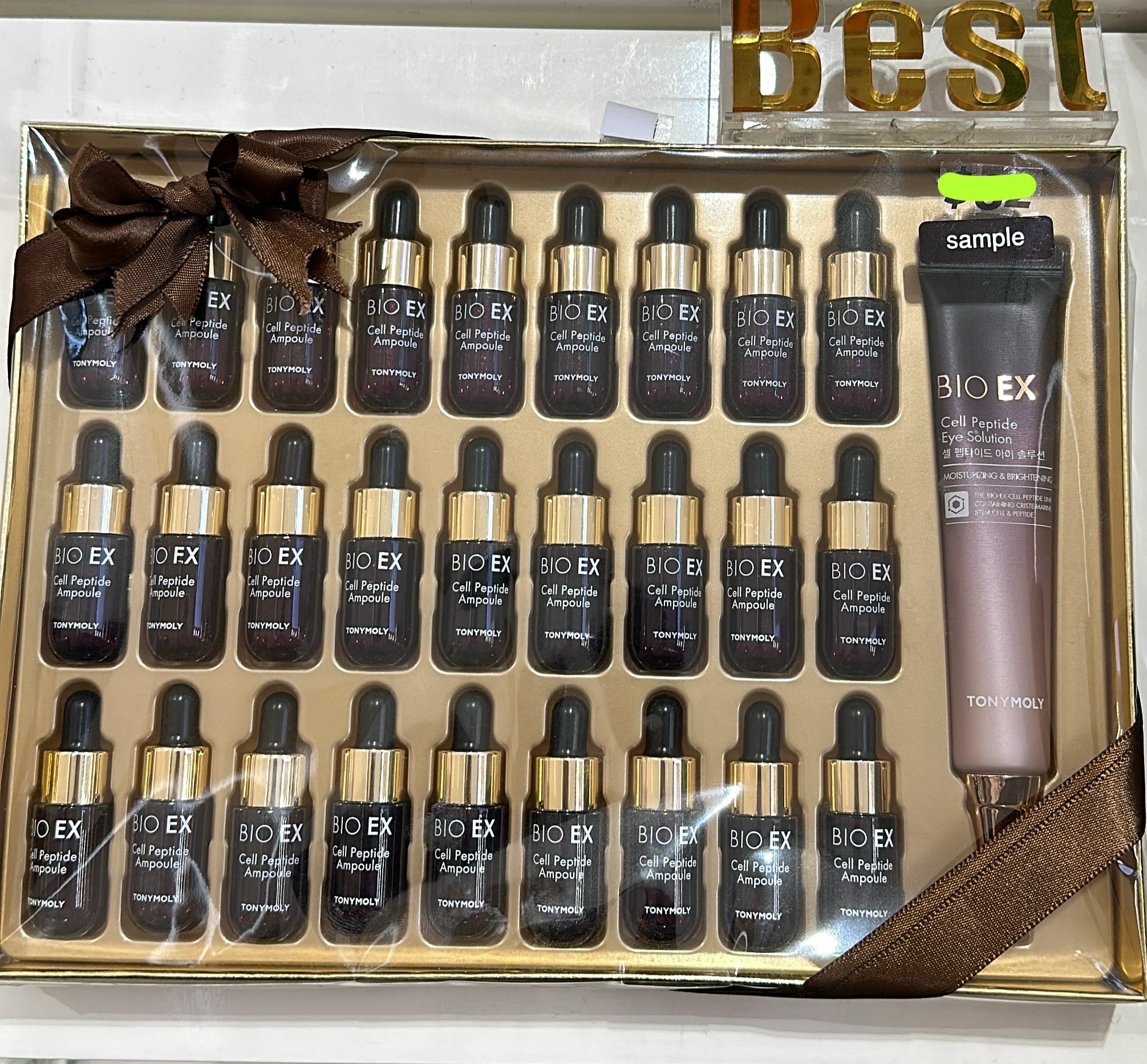 KE1105  Tony moly  Bio ex 勝肽活膚安瓶套裝  送五片蝸牛面膜  $479