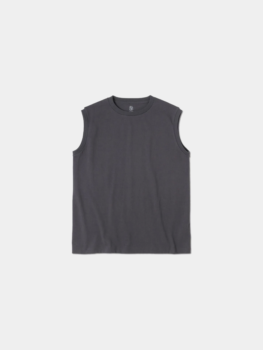 トップス BATONER MERIYASU NO SLEEVE Batoner Meriyasu T-Shirt No Sleeve Wide
