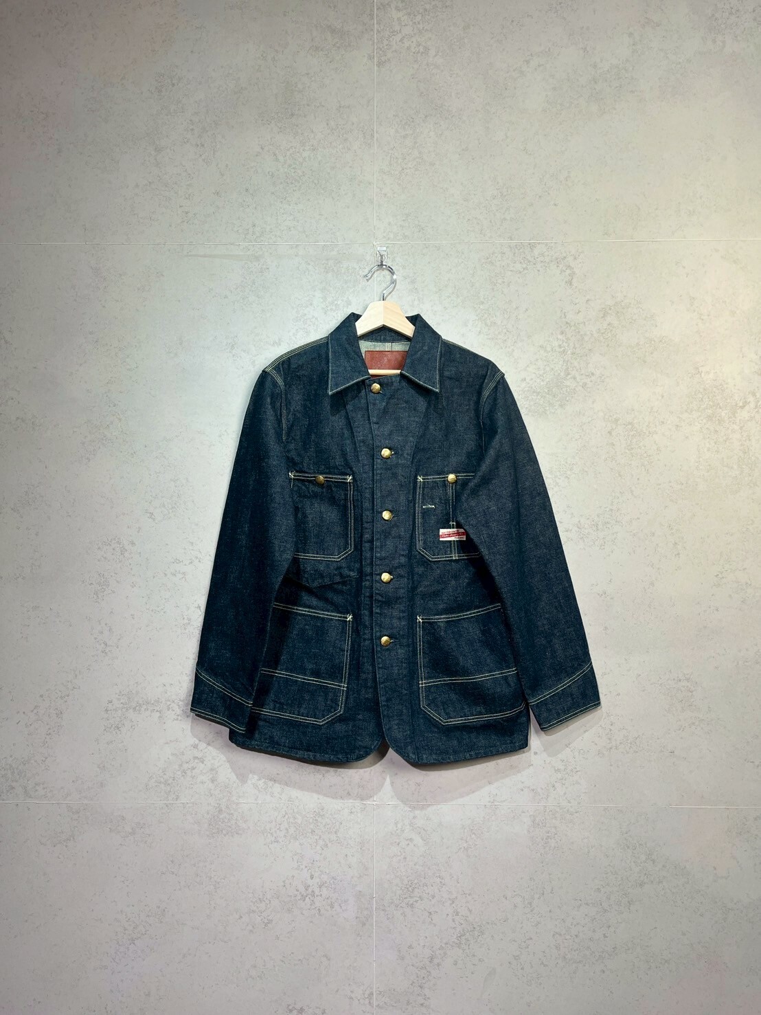 CALEE DENIM COVERALL JACKET SIZE M