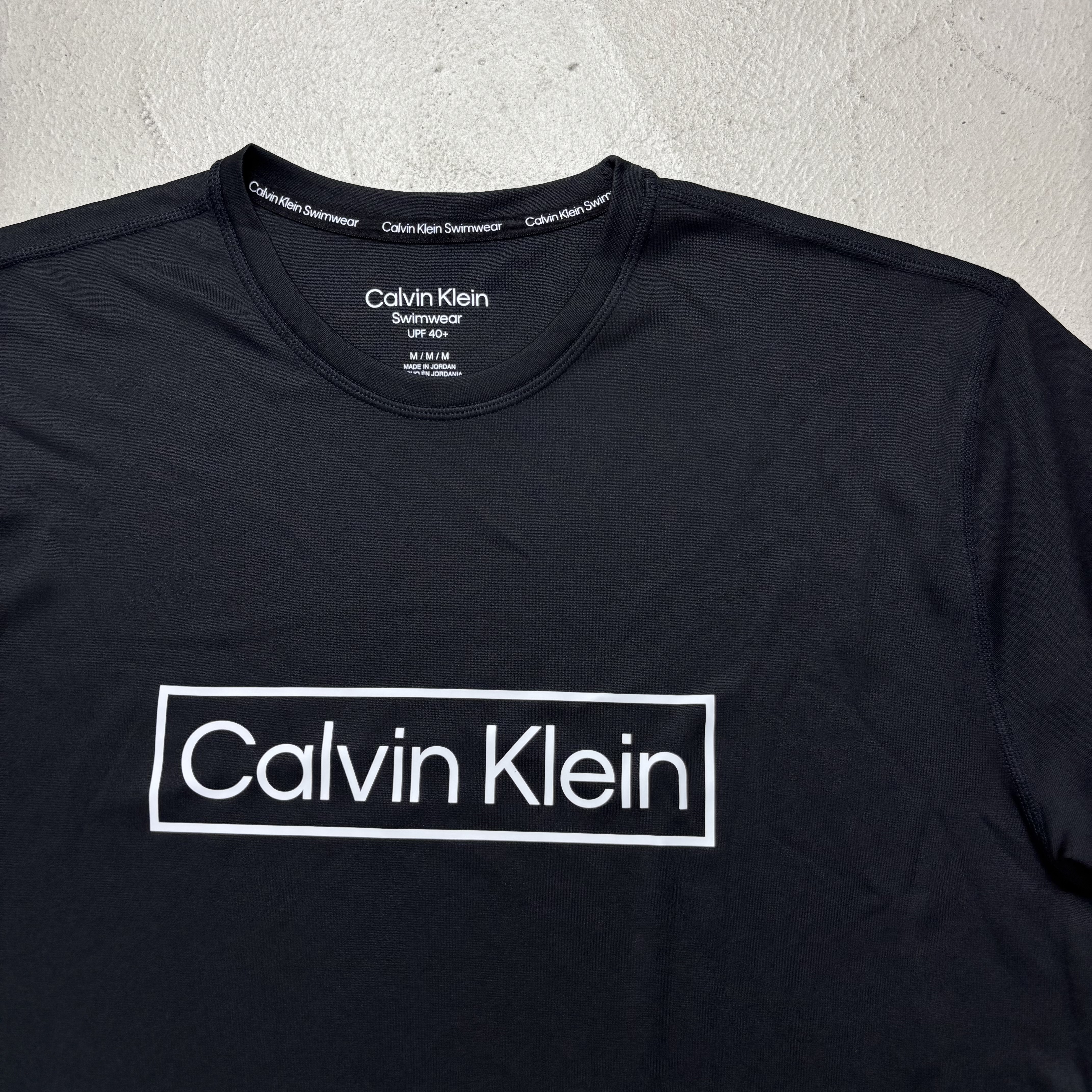 Calvin Klein 白格LOGO機能短袖