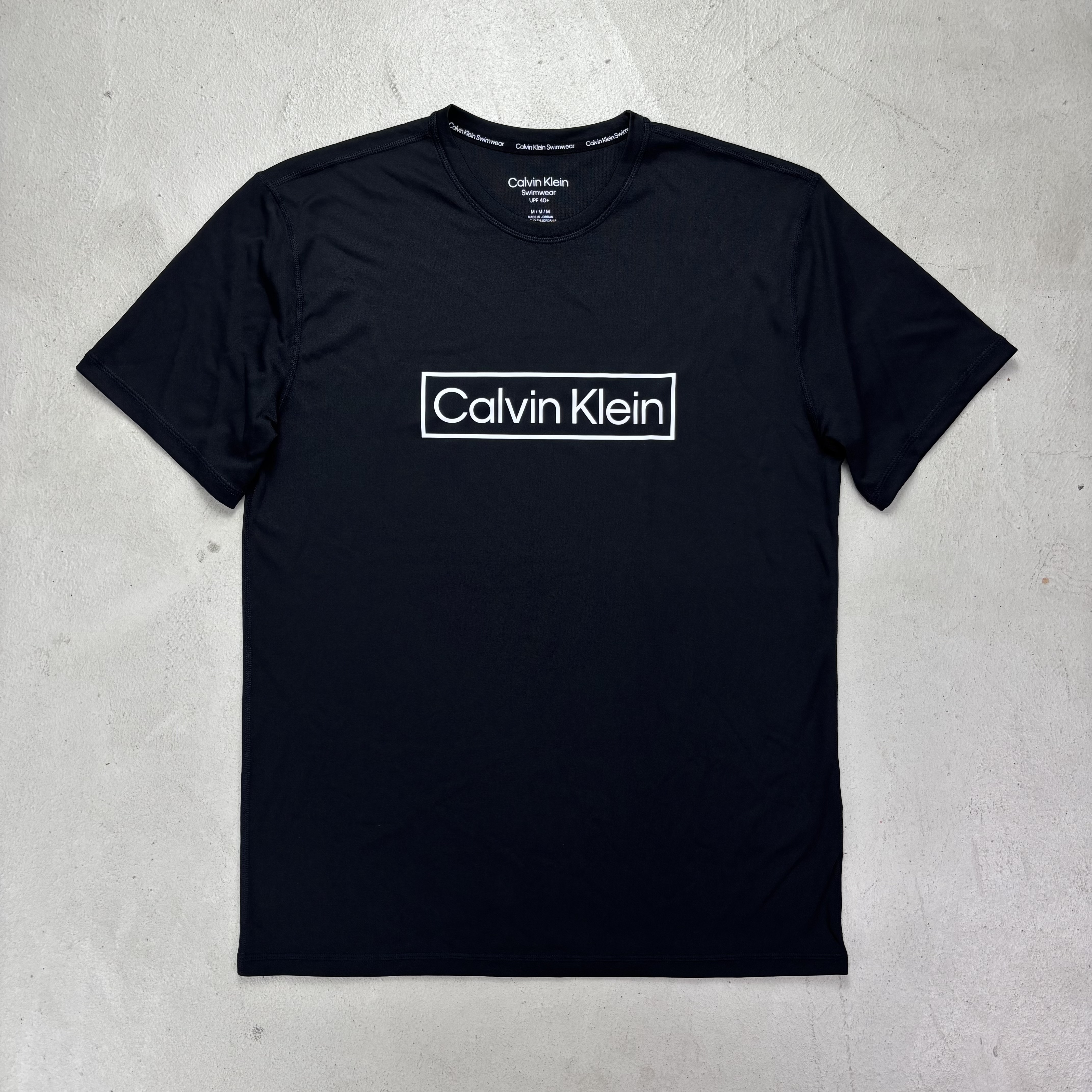 Calvin Klein 白格LOGO機能短袖