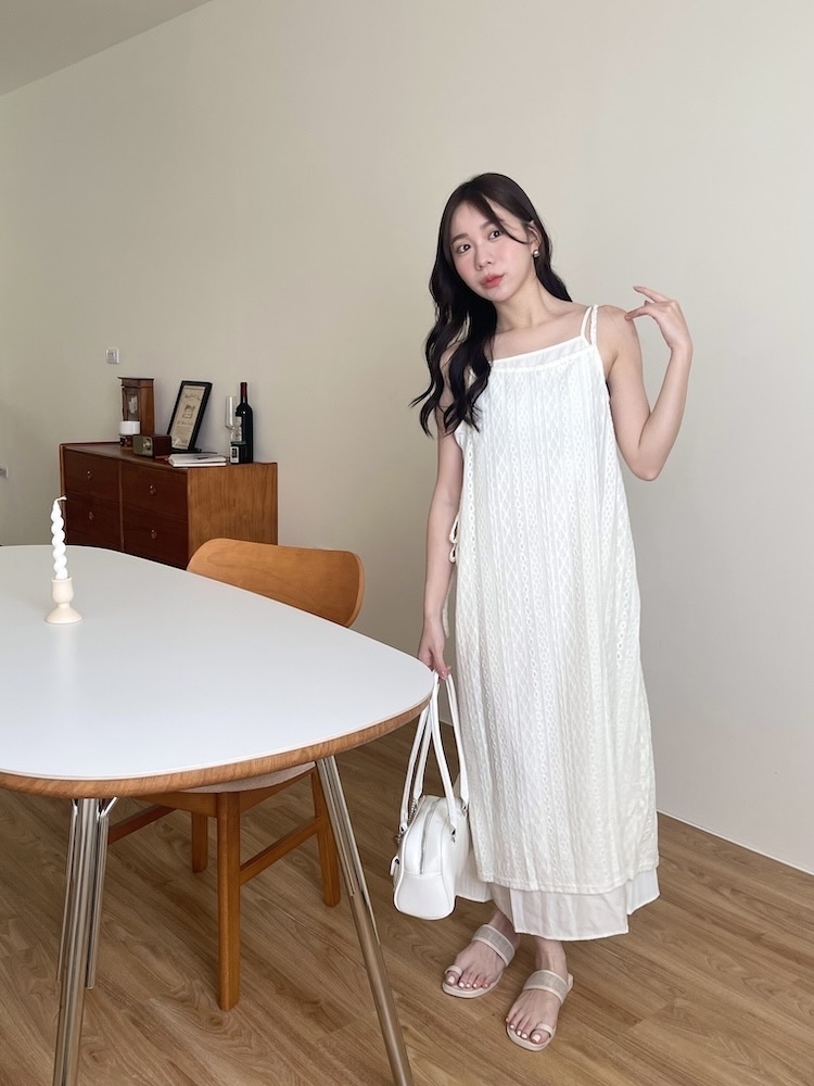 日系質感疊穿洋裝