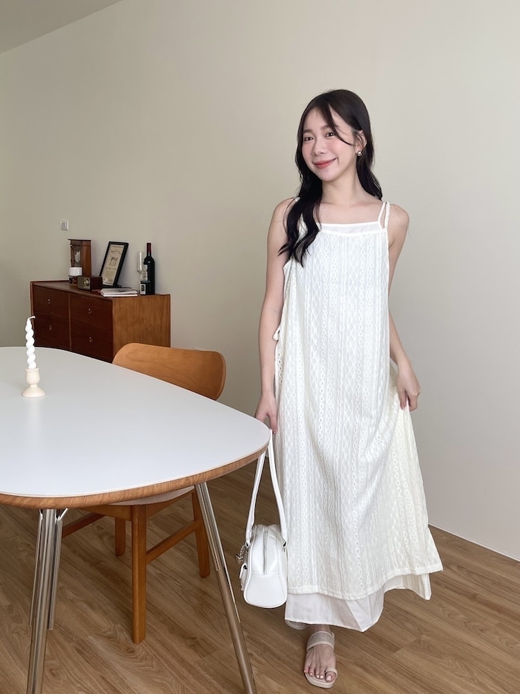 日系質感疊穿洋裝