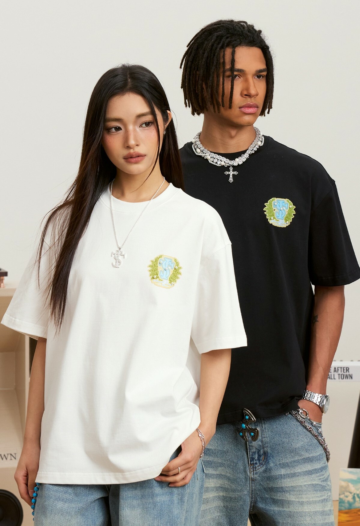 STK SmallTownKid 珍珠小標 城堡印花 短袖 T恤