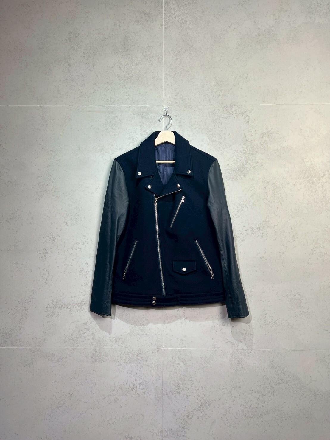 UNIFORM EXPERIMENT FABRIC MIX RIDERS BLOUSON SIZE 3